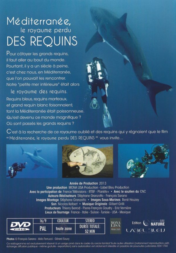 DVD verso Méditerranée le royaume perdu des Requins