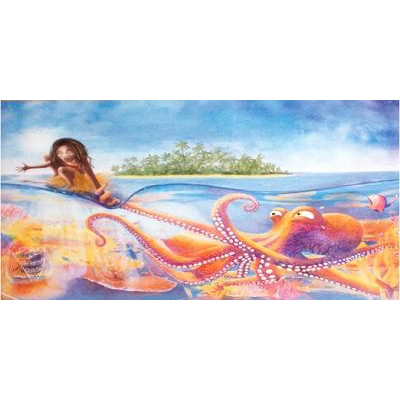Posters Mina et la pieuvre, la petite fille qui marchait sur l'eau - Marion SARANO