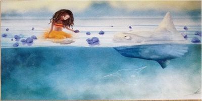 Posters Mina et le Mola Mola, la petite fille qui marchait sur l'eau