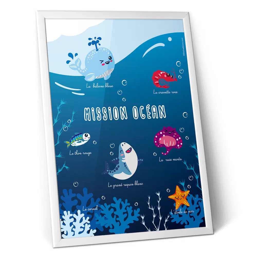 Affiche Animaux de l’océan - Sloli